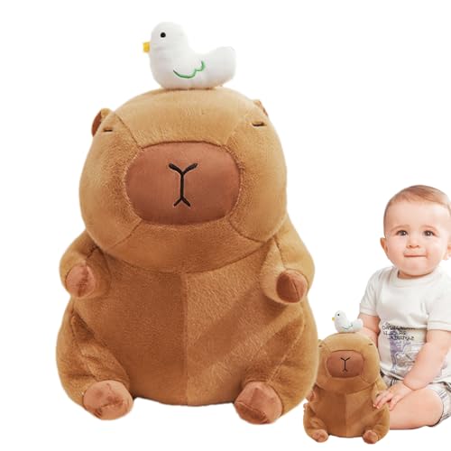 Capybara-Plüschtier, Capybara-Plüschtier,Weiche Capybara-Puppe - 13,8 Zoll großes, gemütliches Capybara-Plüschkissen, niedliche weiche Plüsch-Capybara-Plüschtierpuppe für Kinder, Mädchen und von Generic