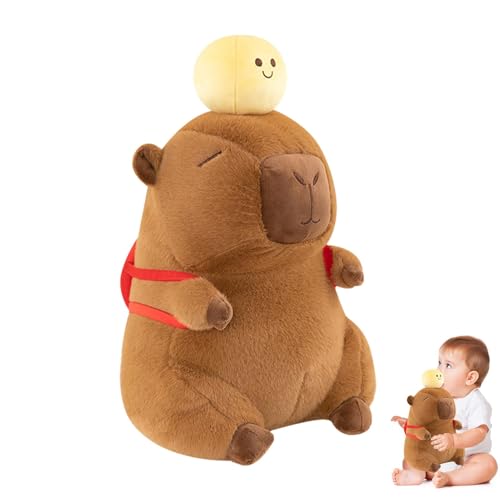 Capybara-Plüschtier, Capybara | niedliches Cartoon-Plüschtier aus Plüsch | weicher Tischtennis-Rucksack, Plüschspielzeug, Heimdekoration im Kindergarten Capybara-Plüschtier, Capybara | niedliches Cartoon-Plüschtier aus Plüsch | weicher Tischtennis-Rucksack, Plüschspielzeug, Heimdekoration im Kindergarten von Generic