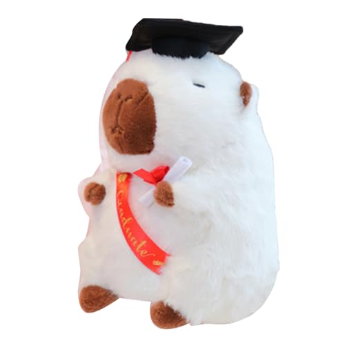 Capybara Plüschtier, klein – Plüschtiere Capybara, Motor-Plüschtier | 2025 Capybara aus Plüsch, Huggable Doll Doktorhut Souvenir für Erwachsene Capybara Plüschtier, klein – Plüschtiere Capybara, Motor-Plüschtier | 2025 Capybara aus Plüsch, Huggable Doll Doktorhut Souvenir für Erwachsene von Generic