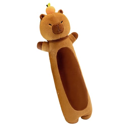 Capybara Plüschtier Capybara Spielzeug gefüllt Spielzeug Capybara Ultraweich Plüsch Capybara Dekokissen Capybara Relaxant Plüsch Capybara Schlaf Spielzeug Capybara Realistisch Capybara Plüsch von Generic