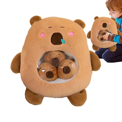 Capybara Plüschtiere, Capybara Cute Capybara Plüschtier Capybara mit Snackbeutel, , weich, Plüschtier Capibara, für Erwachsene von Generic