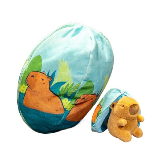 Capybara Plush Puppe, Gefüllte Puppe, Cute Capybara Sfied Puppe - Weiches Sofakissen, Heimdekoration für Wohnzimmer, Schlafzimmer, Babyzimmer Capybara Plush Puppe, Gefüllte Puppe, Cute Capybara Sfied Puppe - Weiches Sofakissen, Heimdekoration für Wohnzimmer, Schlafzimmer, Babyzimmer von Generic