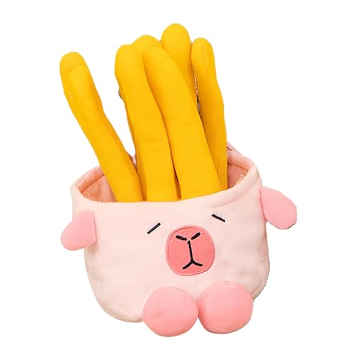 Capybara Pommes Frites süße Capybara Tasche Home Anhänger Komfort Puppe Zsh426 (A, 25cm) von Generic