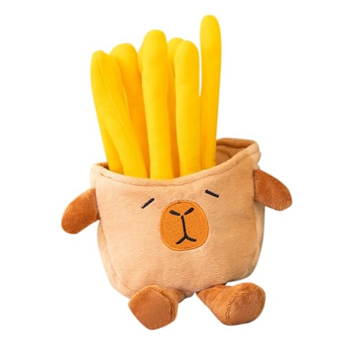 Capybara Pommes Frites süße Capybara Tasche Home Anhänger Komfort Puppe Zsh426 (B, 25cm) von Generic