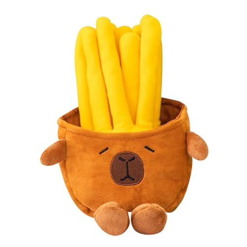Capybara Pommes Frites süße Capybara Tasche Home Anhänger Komfort Puppe Zsh426 (C, 25cm) von Generic