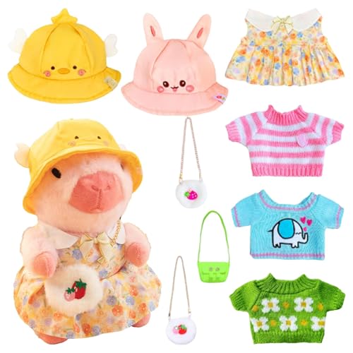Capybara aus Plüsch mit Kleidung, Capybara mit Plüschkleidung, verkleiden Sie sich die Capybara-Plüschtiere | niedliche Plüschtiere Capybara für von Generic