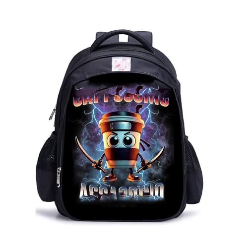 Cartoon Animation Schüler Rucksack wasserdicht und verschleißfeste Schultasche(D,L(32 * 17 * 42cm)) von Generic