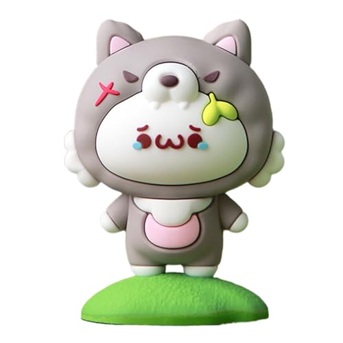 Cartoon Dumpling -Figuren - Tierreihe, Sammler -Miniaturen, Desktop -Puppen | Funktionsfiguren für Kinder, Erwachsene und Kinder, perfekt für die Dekoration von Generic