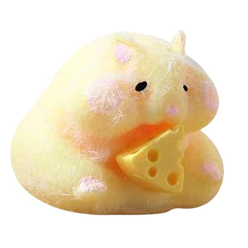 Cartoon Hamster Squeeze Toy, Silikon Hamster Anti Stress Spielzeug, Hamster-Spielzeug Mit Käse, Hamster Squishy Fidget Spielzeug, Squishy Hamster Fidget Toys Geschenke Für Kinder Und Erwachsene Cartoon Hamster Squeeze Toy, Silikon Hamster Anti Stress Spielzeug, Hamster-Spielzeug Mit Käse, Hamster Squishy Fidget Spielzeug, Squishy Hamster Fidget Toys Geschenke Für Kinder Und Erwachsene von Generic