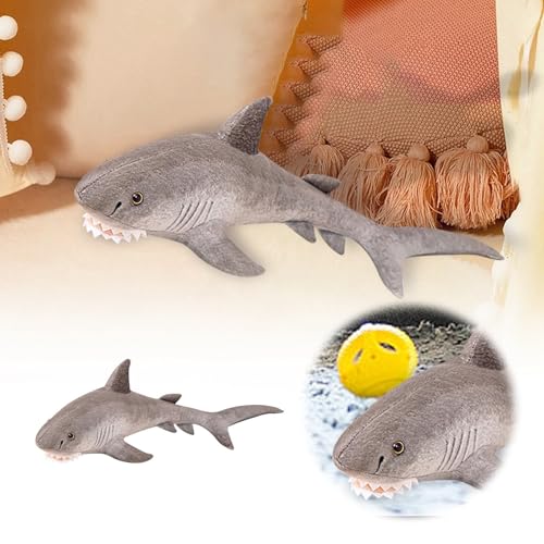 Cartoon Simulation Marine Tier Puppe Spielzeug grau Puppe Kinder trösten Puppe VDz399 (Grey, 60cm) von Generic