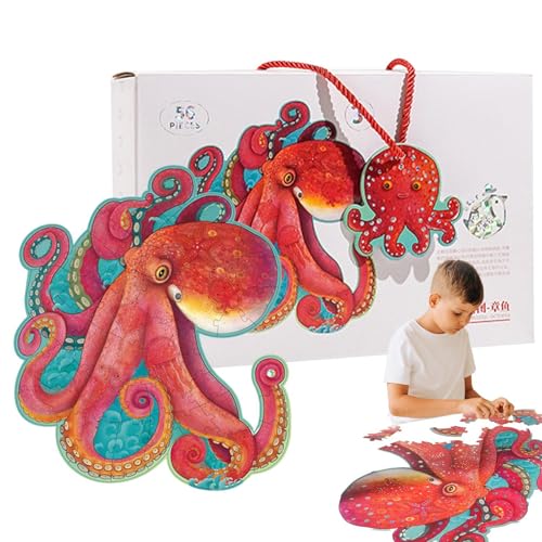 Cartoonpuzzle für Kinder, niedliches Puzzlespielzeug, glänzendes Oktopus-Bodenpuzzle, süßes Kinderspielzeug, Bodenpuzzle für den Ho von Generic