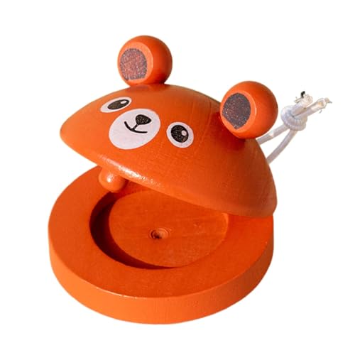 Castanet für Kinder, Kinder-Wooden, Firka Stanet, Castanet, Hanet - IMAL Patry FLYKA STANET mit String Effektive Bildung, Spielzeug für und Mädchen ab 3 Jahren von Generic
