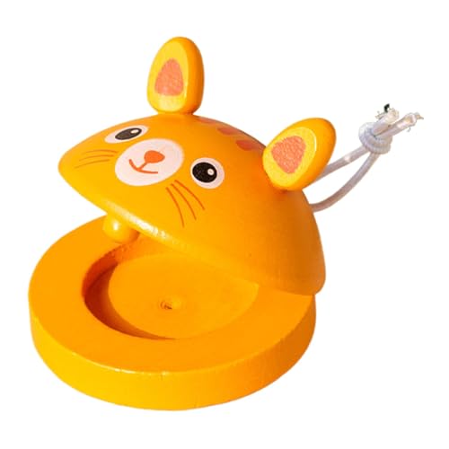 Castanet für Kinder, Wooden Castanet, Fimarka Stanet, mit Handfimark Estanet-Seil, Musikinstrumente, frühzeitiges Lernspielzeug für und Mädchen, Castanet für Kinder, Wooden Castanet, Fimarka Stanet, mit Handfimark Estanet-Seil, Musikinstrumente, frühzeitiges Lernspielzeug für und Mädchen, von Generic
