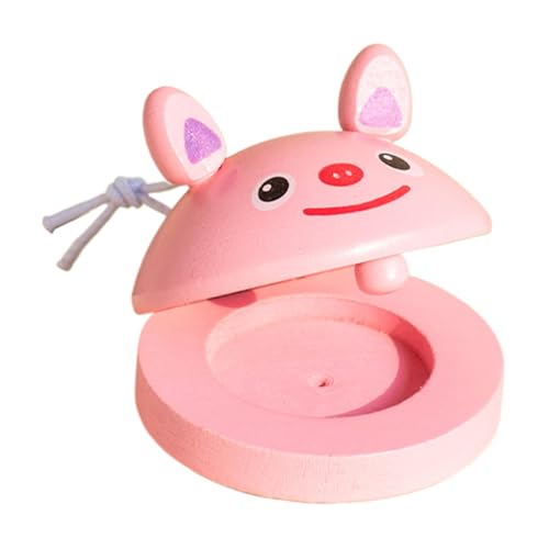 Castanet für Kinder, Wooden Castanet, Fimarka Stanet, mit Handfimark Estanet-Seil, Musikinstrumente, frühzeitiges Lernspielzeug für und Mädchen, Castanet für Kinder, Wooden Castanet, Fimarka Stanet, mit Handfimark Estanet-Seil, Musikinstrumente, frühzeitiges Lernspielzeug für und Mädchen, von Generic