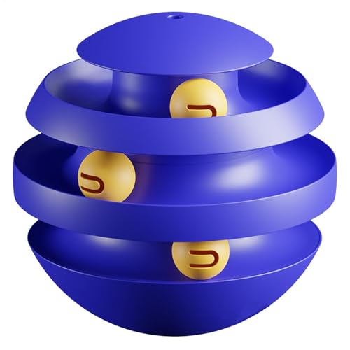 Cat Toy Ball Track - 3 Layers Interactive Cat Toy | Katzenspielzeug trainieren, lustiges Katzen -Selbstspielspielzeug zum Schutz der Möbel Cat Toy Ball Track - 3 Layers Interactive Cat Toy | Katzenspielzeug trainieren, lustiges Katzen -Selbstspielspielzeug zum Schutz der Möbel von Generic