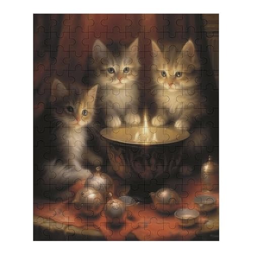 Cats Puzzle 70 - Erwachsenenpuzzle Mit - Geschicklichkeitsspiel Für Die Ganze Familie - Ideal Als Holzpuzzle von Generic