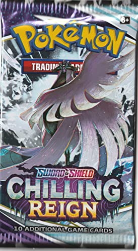 Chilling Reign Booster Pack – Einzelpackung (10 Karten) von Pokémon
