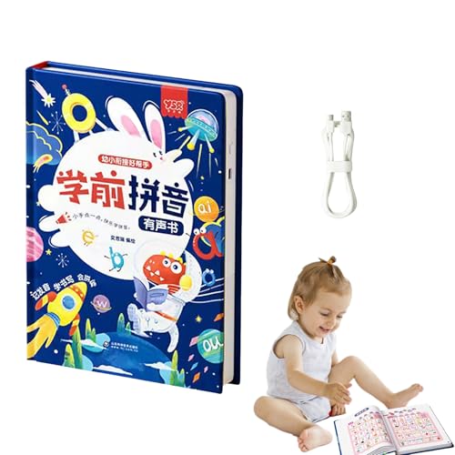 Chinesische Audiobücher - Baby -Audiobücher, Wörter Lernpad | Zauber Sprechen Und Lesen Elektronische Spielzeugzubehör, Interaktives Englisch Sprechen Elektronische Spielzeuge Mathematik Frühschulbild Chinesische Audiobücher - Baby -Audiobücher, Wörter Lernpad | Zauber Sprechen Und Lesen Elektronische Spielzeugzubehör, Interaktives Englisch Sprechen Elektronische Spielzeuge Mathematik Frühschulbild von Generic