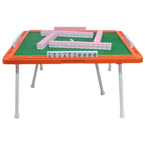Chinesisches Mahjong-Fliesen-Set, Outdoor-Reise-Unterhaltungs-Familienspiel,Langlebiges, farbechtes Minispielset | Das geruchsneutrale Reisespielset enthält Tischbeine für unterwegs von Generic