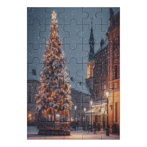 Christmas - 1000 Teile Puzzle – - Hochauflösendes - Gelegenheitsspiel – 1000 Teile Holzpuzzle 35 von Generic