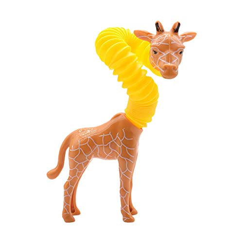 Christmas Rohrfeder Giraffe Spielzeug Feinmotorik Kleinkind Spielzeug Sensorisches Stretchschlauch Spielzeug Neues Stressabbau Spielzeug für Erwachsene und Kinder (A, One Size) von Generic