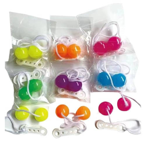 Clacker Balls Classic Wackelspielzeug Leto Ball Clack Noise Maker | Kids and Adults Retro Sensory Fidget Toy und Erwachsene, tragbares Spiel für Koordination, Partygunst, Gleichgewicht von Generic