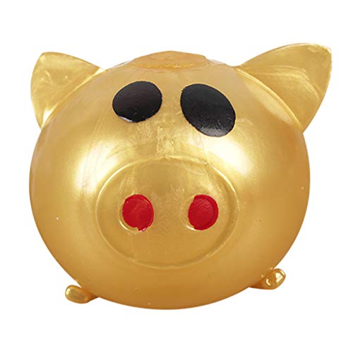 Clicitina Splat Toys Dekompression Verschiedene Vent Styles Pig Anti-Stress 4pcs Ball Toy Toy YEf706 (Gold #1, One Size) von Generic