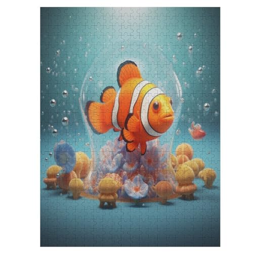 Clownfish - 1000 Teile Puzzle – - Hochauflösendes - Gelegenheitsspiel – 1000 Teile Holzpuzzle 500 PCS von Generic
