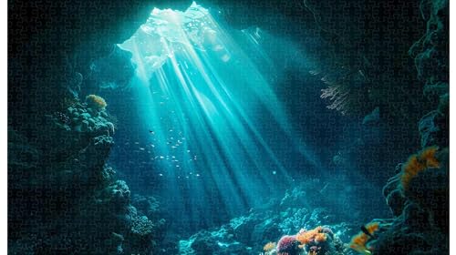 Cool-Light Cave Coral Community: Unterwasseroptik-Puzzle, 1000 Teile (D ; 1000 Piece) von Generic
