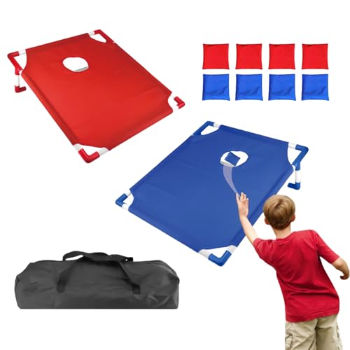 Cornhole-Spiel im Freien, Wurfspiel für den Außenbereich | mit 8 Wurfbeuteln und Brett, 58 x 51 cm, für , Garten, Park, Camping, Innen- und Außenbereich von Generic