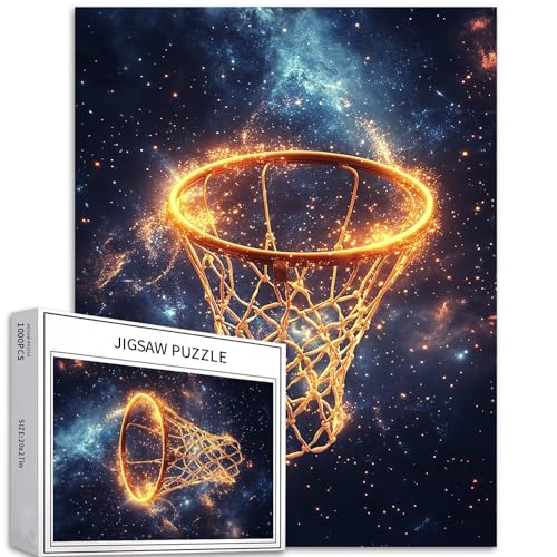Cosmic Basketballkorb-Puzzles für Erwachsene, Sternenhimmel-Hintergrund, Kunst-Puzzle, bunt, DIY-Puzzles für Heimdekoration, Geschenke, Familienpuzzle, perfekt für Spieleabende, 50,8 x 68,6 cm Cosmic Basketballkorb-Puzzles für Erwachsene, Sternenhimmel-Hintergrund, Kunst-Puzzle, bunt, DIY-Puzzles für Heimdekoration, Geschenke, Familienpuzzle, perfekt für Spieleabende, 50,8 x 68,6 cm von Generic