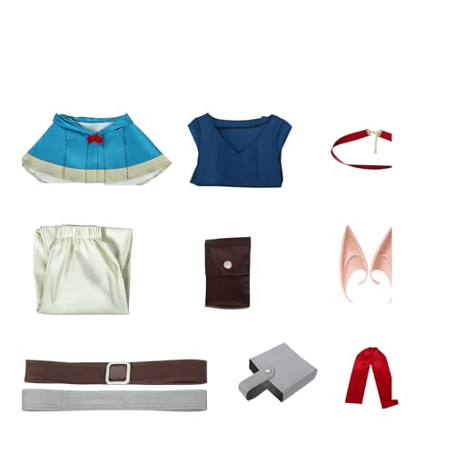 Cosplay-Kleid für Damen – Anime-Kostüm-Set mit Perücke und Zubehör Color1,XXL Cosplay-Kleid für Damen – Anime-Kostüm-Set mit Perücke und Zubehör Color1,XXL von Generic