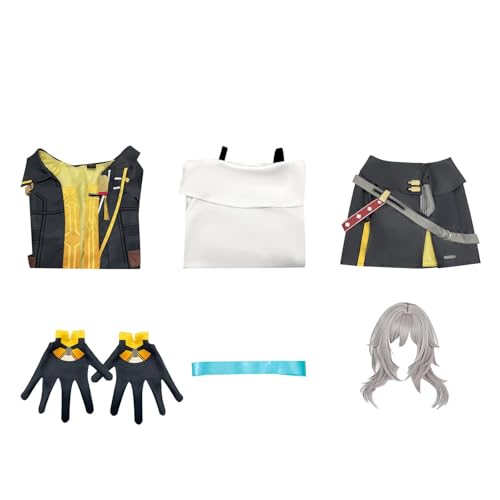 Cosplay Kostüm Komplettset - Halloween Anime Game Convention Outfit Herren Damen Women+Wigs,M von Generic