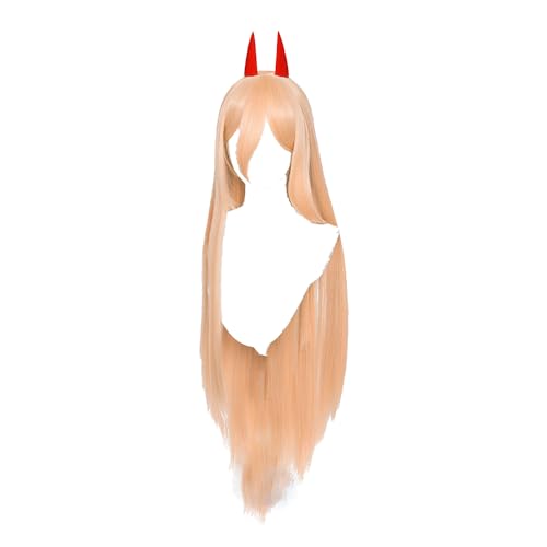 Cosplay Perücke Für Kettensäge Power Mit Ohr Lange Gerade Gelbe Synthetische Hitzebeständige Haare Für Frauen Cosplay Perücke Für Kettensäge Power Mit Ohr Lange Gerade Gelbe Synthetische Hitzebeständige Haare Für Frauen von Generic