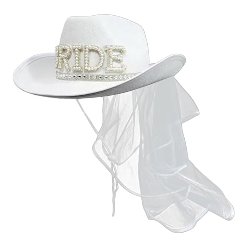 Cowgirl -Hüte - Cowboy -Hut -Accessoires, breites Krempelkleid | Filz flauschiger Federverkleidungen Cowgirl Hut, Cowgirl -Hüte mit Herzgläser Bandana Schal für Halloween Geburtstag Junggeselle Cowgirl -Hüte - Cowboy -Hut -Accessoires, breites Krempelkleid | Filz flauschiger Federverkleidungen Cowgirl Hut, Cowgirl -Hüte mit Herzgläser Bandana Schal für Halloween Geburtstag Junggeselle von Generic