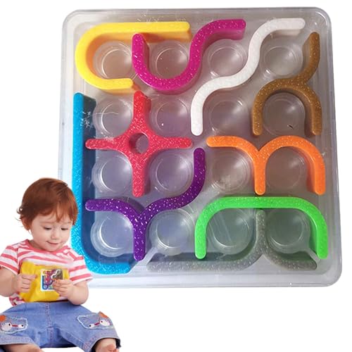 Crazy Curve Puzzle Toy – Entwicklungsspielzeug für Puzzlespiel, Crazy Curves Puzzlespiel | Vorschulaktivitäten für die Kinder, lustiges Puzzle für kognitives Wachstum, Spielzeug von Generic