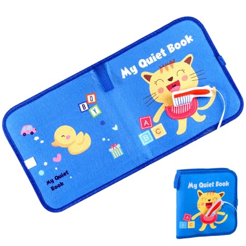 Crinkle Toys For Babies,Crinkle Books For Babys | Weiche Babybücher mit Uhr - Bandspielzeug, sensorische Bücher für Babys für 0-3 Jahre alte Mädchen und Jungen, Weihnachten von Generic