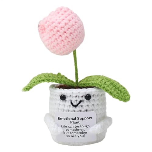 Crochet Plants - Emotional Support Flower Crochet | Knitted Doll | Emotional Flower Doll for Women Funny Cute Plant Support Plush with Positive Card Positive Giffts Crochet Plants - Emotional Support Flower Crochet | Knitted Doll | Emotional Flower Doll for Women Funny Cute Plant Support Plush with Positive Card Positive Giffts von Generic