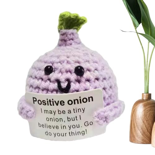 Crochet Positive Vegetables Plush - Mini Crochet Toy | Süße Handgemachte Puppe für & Mädchen | Komfortspielzeug für Stressabbau und Ermutigung | Positive Bestätigungskarte Crochet Positive Vegetables Plush - Mini Crochet Toy | Süße Handgemachte Puppe für & Mädchen | Komfortspielzeug für Stressabbau und Ermutigung | Positive Bestätigungskarte von Generic