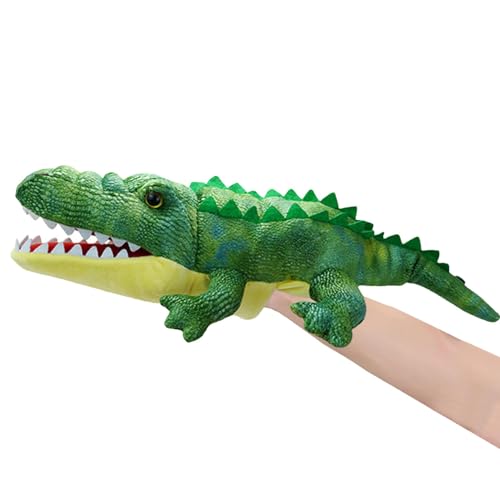 Crocodile Hand Puppet Toy - Bewegbare Mundpuppen | Weiche Plüsch Tierhandspielzeug für Spielhaus, lustige Alligator -Schlangenschildkröte Echsenfrosch Handpuppe mit Mund für Mädchen Rollenspiel Crocodile Hand Puppet Toy - Bewegbare Mundpuppen | Weiche Plüsch Tierhandspielzeug für Spielhaus, lustige Alligator -Schlangenschildkröte Echsenfrosch Handpuppe mit Mund für Mädchen Rollenspiel von Generic