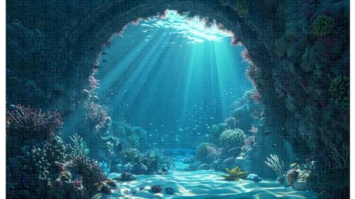 Crystal Blue Hole Exploration: 1000-teiliges Tiefseehöhlen-Puzzle (A ; 1000 Piece) von Generic