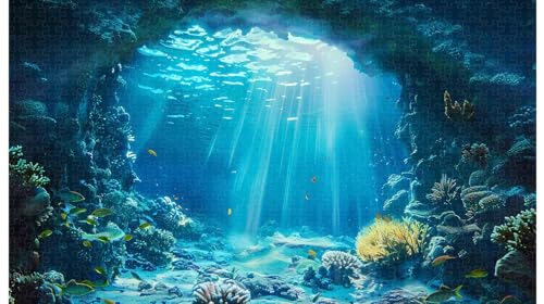 Crystal Blue Hole Exploration: 1000-teiliges Tiefseehöhlen-Puzzle (C ; 1000 Piece) von Generic