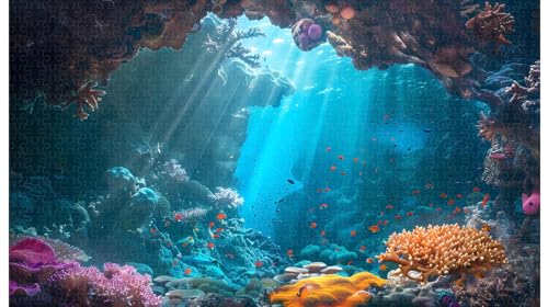 Crystal Blue Hole Exploration: 1000-teiliges Tiefseehöhlen-Puzzle (D ; 1000 Piece) von Generic