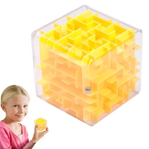 Cube Labyrinth Spielzeug – interaktives Lernspielzeug mit Kugeln | Lern-Labyrinth-Spiel, Min Puzzle, Geschenk für Kinder, Kleinkinder und Partys von Generic
