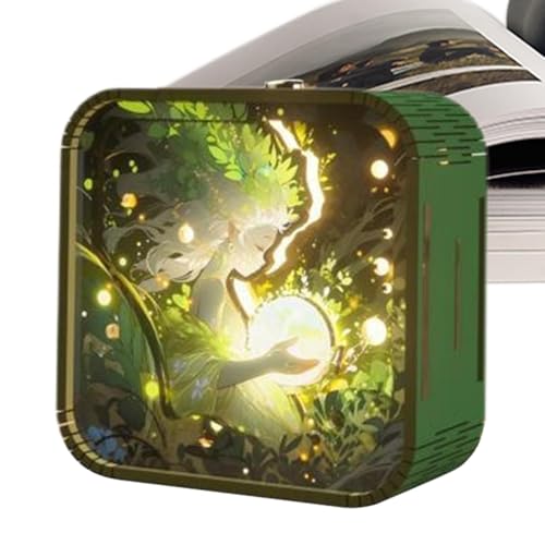 DIY Lampen-Kit - Moderne LED Puzzle Lampe aus Holz, interaktives leuchtendes Puzzle für zu Hause, elegante Schreibtischlampe, Heimdekoration mit verstellbarem Puzzle-Licht, PU-Licht von Generic