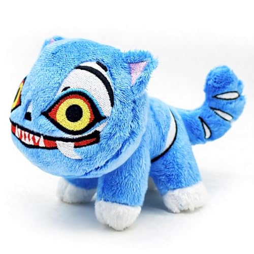 Dämon Plüsch, Jäger Tiger Spielzeug Niedliche Plushie -Sammlerstück -Stofftier für Kinder Jungen Mädchen Erwachsene Fans Weihnachten Geburtstagsspielzeug Geschenke für Und Plüschsammler Blue B von Generic
