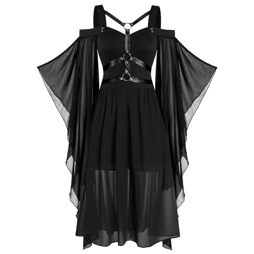 Damen Mittelalter Kostüm Gothic Kleid Mit Trompetenärmel Renaissance Kostüm Korsett Viktorianisches Kleid Gothic Halloween Klei d Kostüms Übergröße A-Linie Schnüren Maxi Kleider Schmetterlingsärmeln Damen Mittelalter Kostüm Gothic Kleid Mit Trompetenärmel Renaissance Kostüm Korsett Viktorianisches Kleid Gothic Halloween Klei d Kostüms Übergröße A-Linie Schnüren Maxi Kleider Schmetterlingsärmeln von Generic