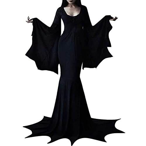 Damen Partykleid Halloween Fledermaus Kostüm Karneval Bühnenkostüm, Schwarz , 48 Damen Partykleid Halloween Fledermaus Kostüm Karneval Bühnenkostüm, Schwarz , 48 von Generic