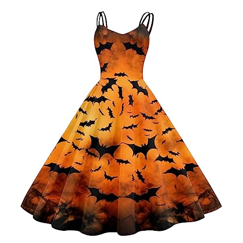 Damen Retro Mittelalter TrompetenäRmel Maxikleid Halloween Festival Outfit Steampunk Partykleid Vintage Für Fledermausärmel Schulterfrei Kleider Karneval von Generic
