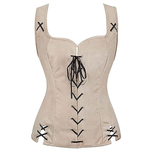 Damen Weste Cosplay Kostüm Mieder Panzer Die mittelalterlichen Hofherren trugen Bühnenkostüme mit Mantel Deku-Cosplay-Kostüm von Generic